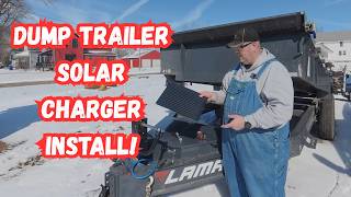 Dump trailer solar charger for Lamar dump trailer.  Will this keep things charged?