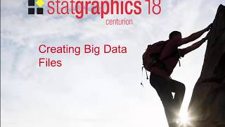 Download the video "Creating a Statgraphics Big Data File"