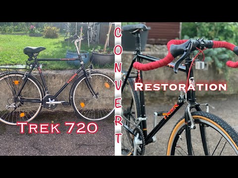 RESTORATION Trek 720 CONVERT TO GRAVEL #fahrrad #bike #restoration