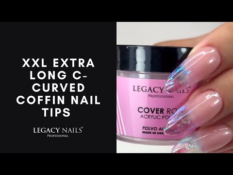 Transform Your Nails with XXL Extra Long C-Curved Coffin Nail Tips!