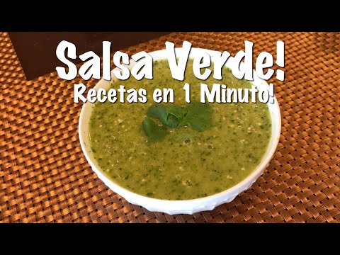 Salsa Verde - Como hacer Salsa Verde - Recetas en 1 Minuto