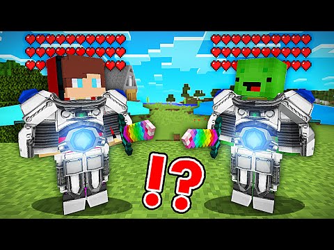 JJ and Mikey Became OVERPOWERED in Minecraft - Maizen Nico Cash Smirky Cloudy