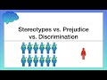 Stereotypes vs. Prejudice vs. Discrimination