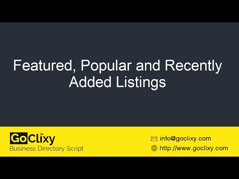 GoClixy - Featured, Popular and Recently Added Listings
