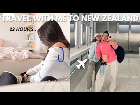 Travel 22 Hours with Me to New Zealand | what i'm packing + reuniting with Alana!