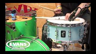 Video thumbnail for Evans GENERA DRY (SONOR sq1 14x6.5) by Zune Drummer