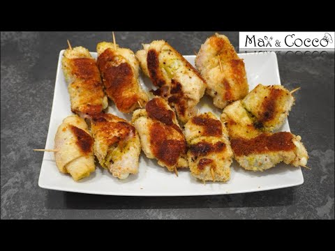 INVOLTINI di TACCHINO al PESTO Genovese con PROSCIUTTO e FORMAGGIO - Facili e Sfiziosi