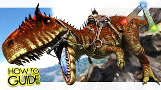 Carcharodontosaurus Guide! How to Tame &amp; Abilities - ARK Survival Evolved