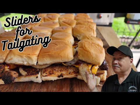 Honey BBQ Cheesy Chicken Sliders on the Blackstone Griddle