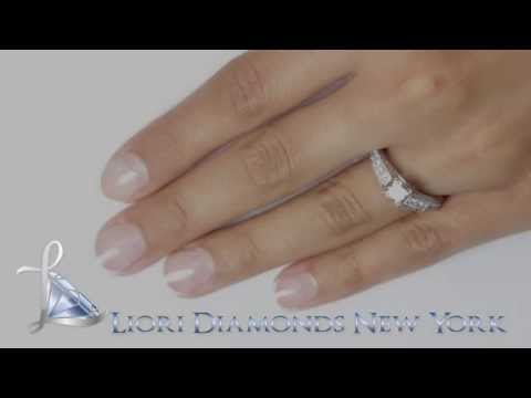 ER-1082 - 1.77 Carat G-SI1 Princess Cut Natural Diamond Engagement Ring 14k White Gold