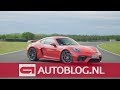 Casper ramt de nieuwe Cayman GT4 over het circuit