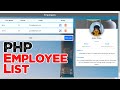 Employee or customer list in PHP + Source code | Beginner level | Quick programming tutorial
