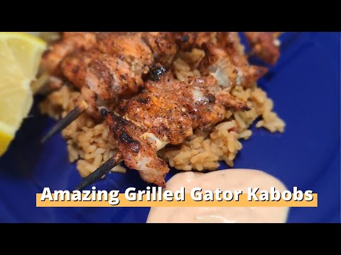 Grilled Gator Kabobs with Comeback Sauce & Uncle Steves Gator Shake