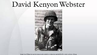 David Kenyon Webster video