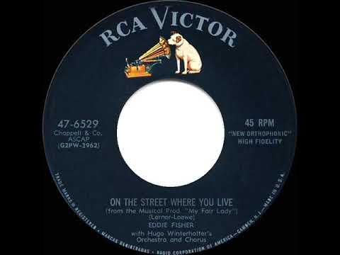 1956 HITS ARCHIVE: On The Street Where You Live - Eddie Fisher