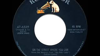 1956 HITS ARCHIVE: On The Street Where You Live - Eddie Fisher