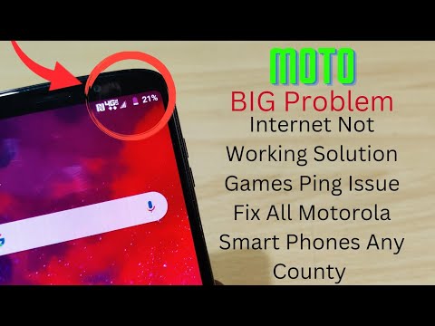 Moto Z3 Z4 Internet Settings 4G+ Not Working Fix Problem | Moto Games MS Ping Problem Solved 2022