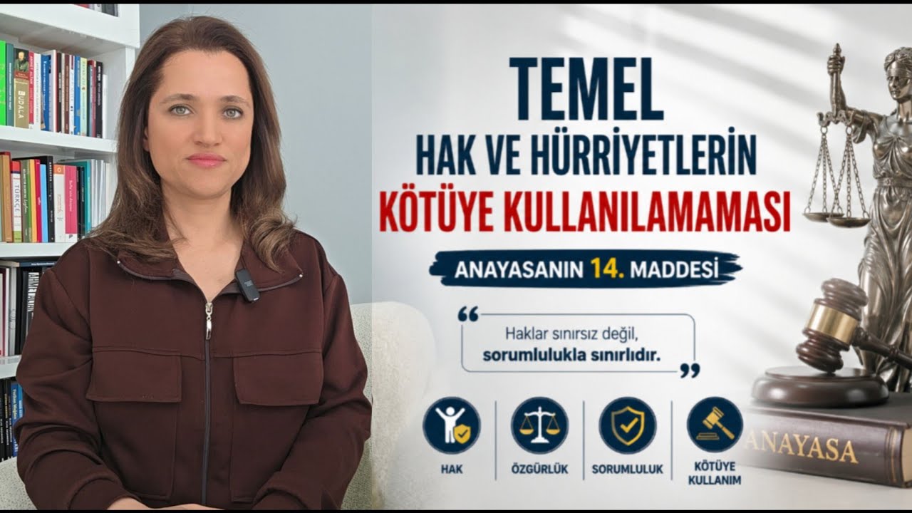Temel Hak ve Hürriyetlerin Kötüye Kullanılamaması Anayasa Madde 14