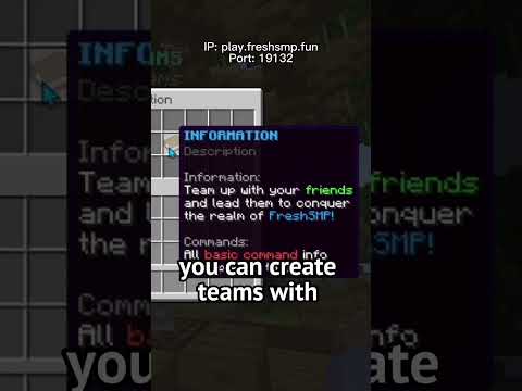 Join ANY Team on the FreshSMP (Public Minecraft SMP)