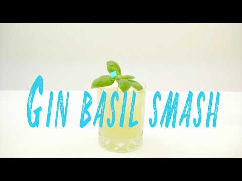 How to make a Gin Basil Smash Cocktail