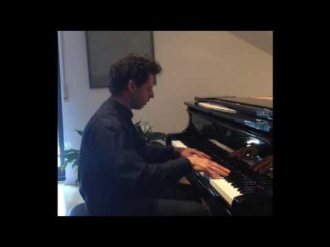 Roman Zaslavsky Practicing Prokofiev at his studio