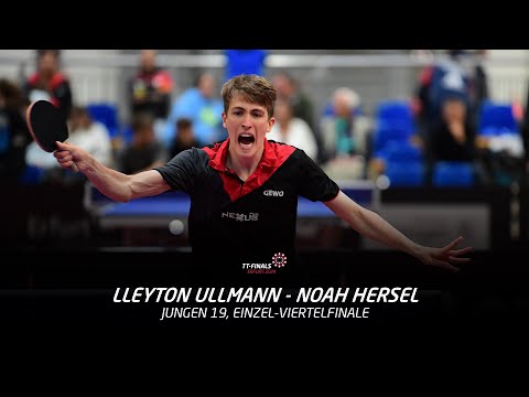 Lleyton Ullmann - Noah Hersel | Jungen 19, Einzel-Viertelfinale | TT-Finals 2024 Erfurt