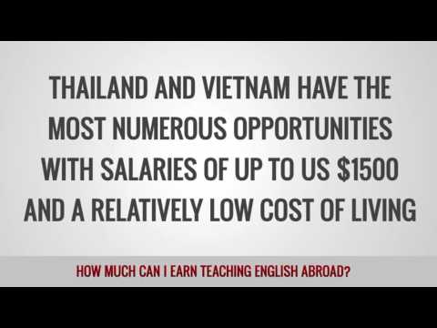 How much Can I earn teaching english abroad?
