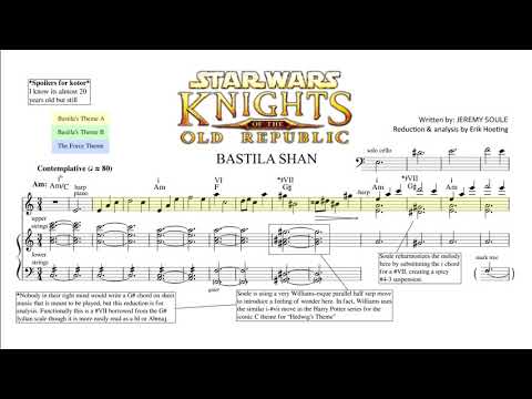 Kotor: "Bastila Shan" - Jeremy Soule (Score Transcription & Analysis)
