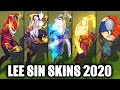 All Lee Sin Skins Spotlight 2020 - Storm Dragon Latest Skin (League of Legends)