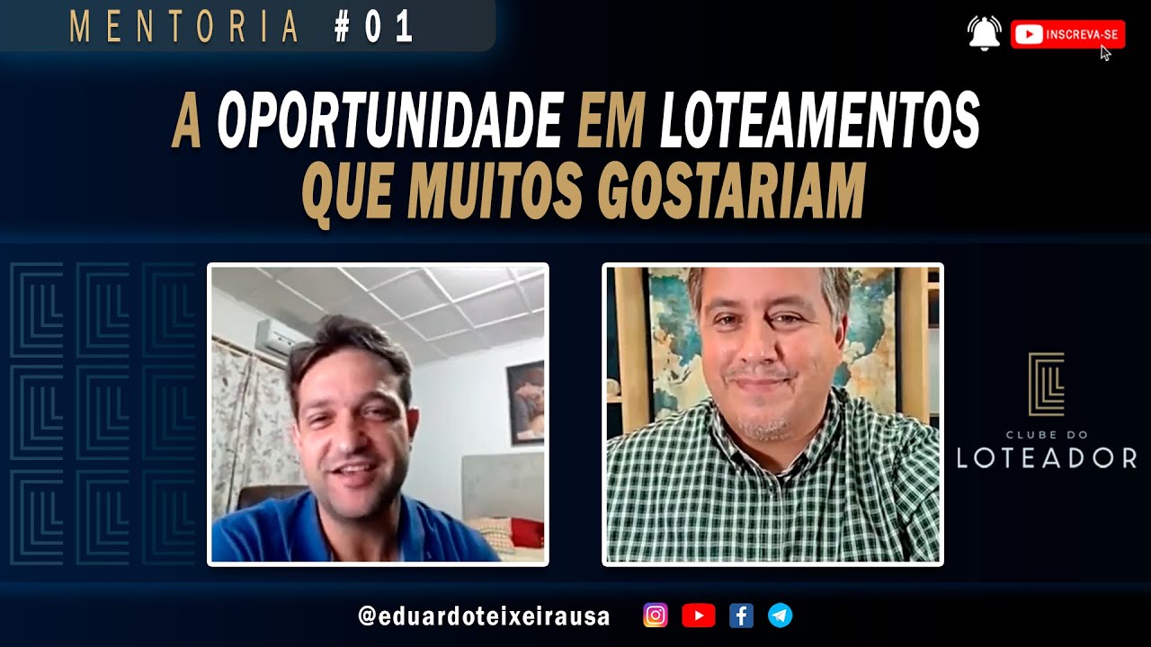 A Oportunidade Em Loteamento Que Muitos Gostariam | Eduardo Teixeira USA