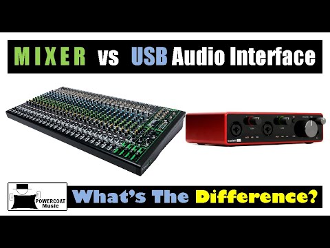 Mixer vs USB Audio Interface: The Differences