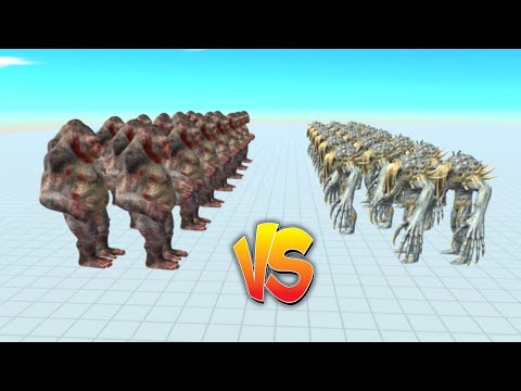 20 Vs 20 GORO THE GIANT Vs SCOURGE 🔥 Which One Better That ? - Animal Revolt Battle Simulator