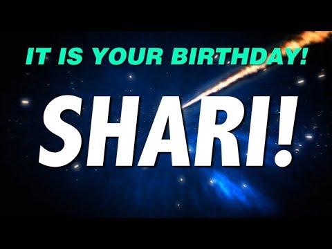 HAPPY BIRTHDAY SHARI! This is your gift.