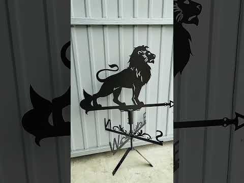 Флюгер Лев, флюгер на крышу с металла 2 мм. - фото 1 - id-p1280081250