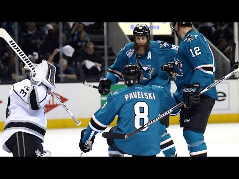 2016 Stanley Cup Playoffs Round 1 San Jose Sharks vs Los Angeles Kings All Goals