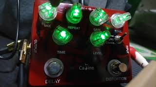 Video thumbnail for CALINE CP-68 ANALOG DELAY AND DISTORTION DUAL PEDAL | SAMPLE DEMO by Faye Carumba
