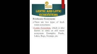 Lentic & Lotic Ecosystems | Freshwater Ecosystem | Aquatic Ecosystem | Master Learning IAS | UPSC