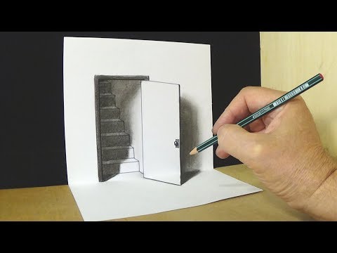 The Door Illusion - Magic Perspective with Pencil - VamosART