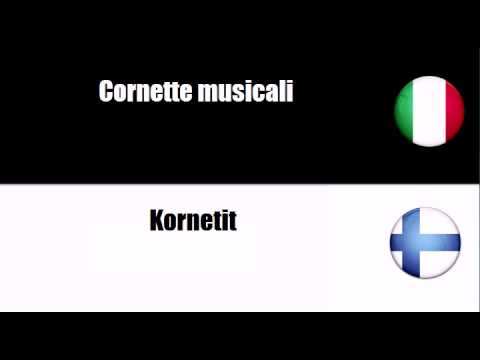 Imparare il vocabolario Finlandese # Argomento = Strumenti a fiato