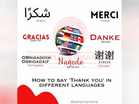 HOW TO SAY 'THANK YOU' IN DIFFERENT LANGUAGES with Mariam Mumuney