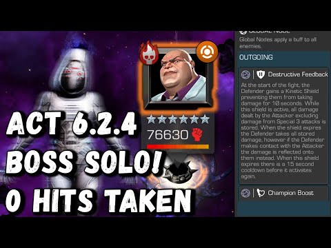 Act 6.2.4 Kingpin Boss Solo (Zero hits taken) - Marvel Contest of Champions
