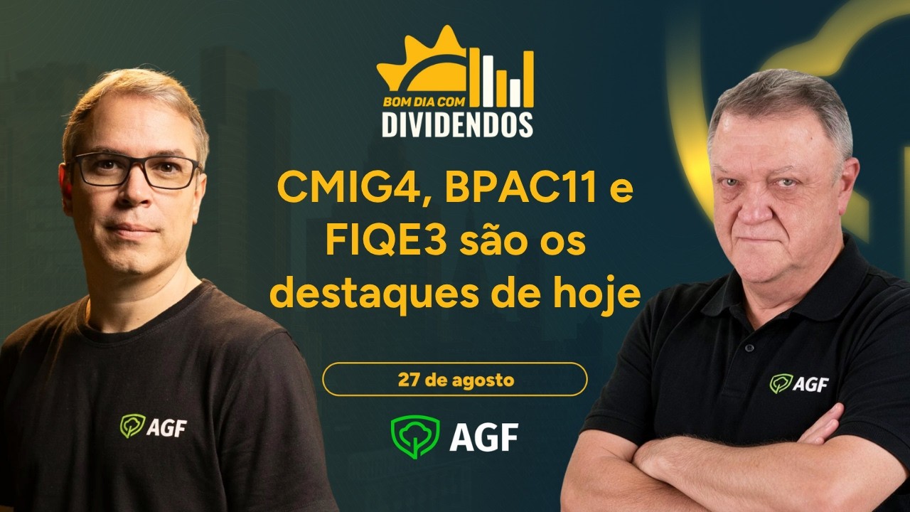 Resultados de BPAC11 e FIQE3; Possível troca de CEO da CMIG4 | Bom Dia com Dividendos