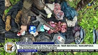 Pinagtataguan ng CTG nakubkob, ‘War Materiel’ nakumpiska sa sagupaan sa Surigao Norte