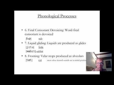Phonological Processes and Covert Contrast (SLHS 5602)