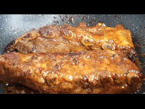 ribs ou travers de porc à la poêle
