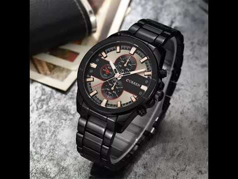 CURREN 8274 Black Chain Watch || Easy Shopping Zone || Watch Unboxing in Bangladesh ||