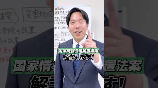 【閣法解説】国家情報会議設置法案#森ようすけ #国民民主党
