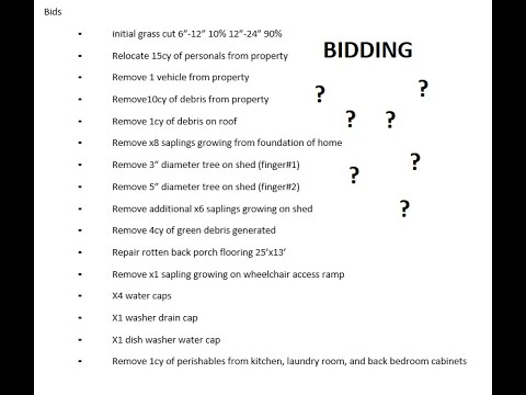 Property Preservation - Bids