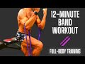 🔥 #Shorts 12-Minute Resistance Band Workout | BJ Gaddour Full-Body Fat-Burning Circuit Training