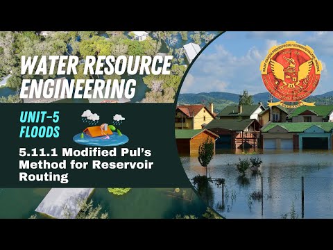 5.11.1 Modified pul’s method for Reservoir routing | CE-603 (A) |